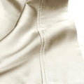 Ivory 530 Thread Count Egyptian Cotton Sateen sheet hem and stitching detail close-up