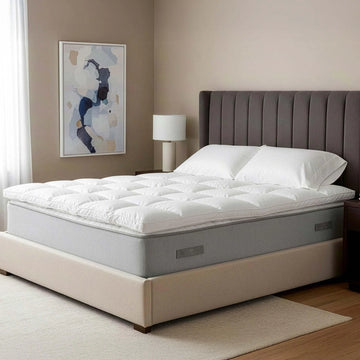 Brushed Microfiber Down Alternative Mattress Topper 2 Inch White