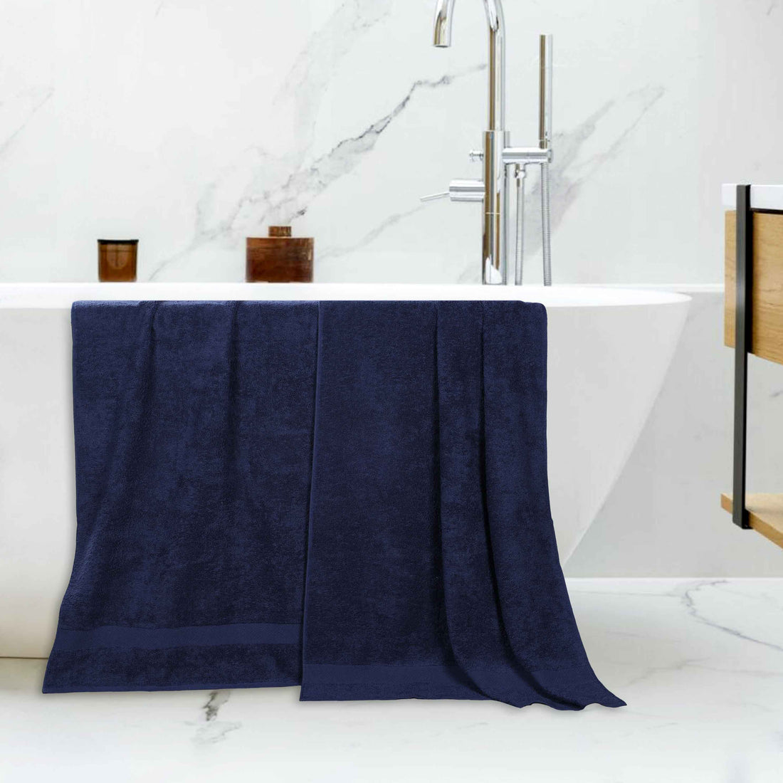 Cotton Eco-Friendly Bathroom Essentials 2 Piece Bath Sheet Set