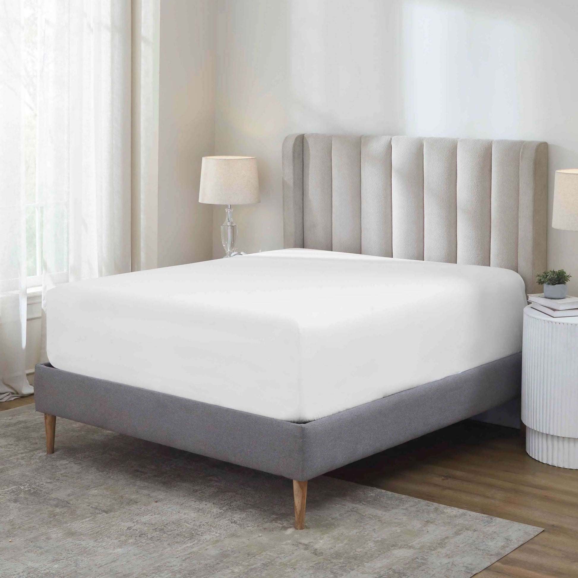 Pavo 100% Cotton 700 Thread Count Fitted Sheet - 18" & 20" Extra Deep Pocket Options for USA homes