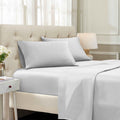 Platinum 1500 Thread Count Egyptian Cotton Sheets Set deep pocket hotel quality lifestyle display on a modern staged bed.