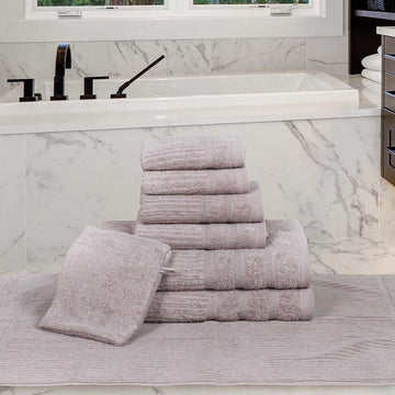 Egyptian Cotton Complete Bathroom Set 8-Piece - Royal