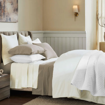 Carmen 100% Cotton Relaxed Wash Deep Pocket Bed Sheet Set