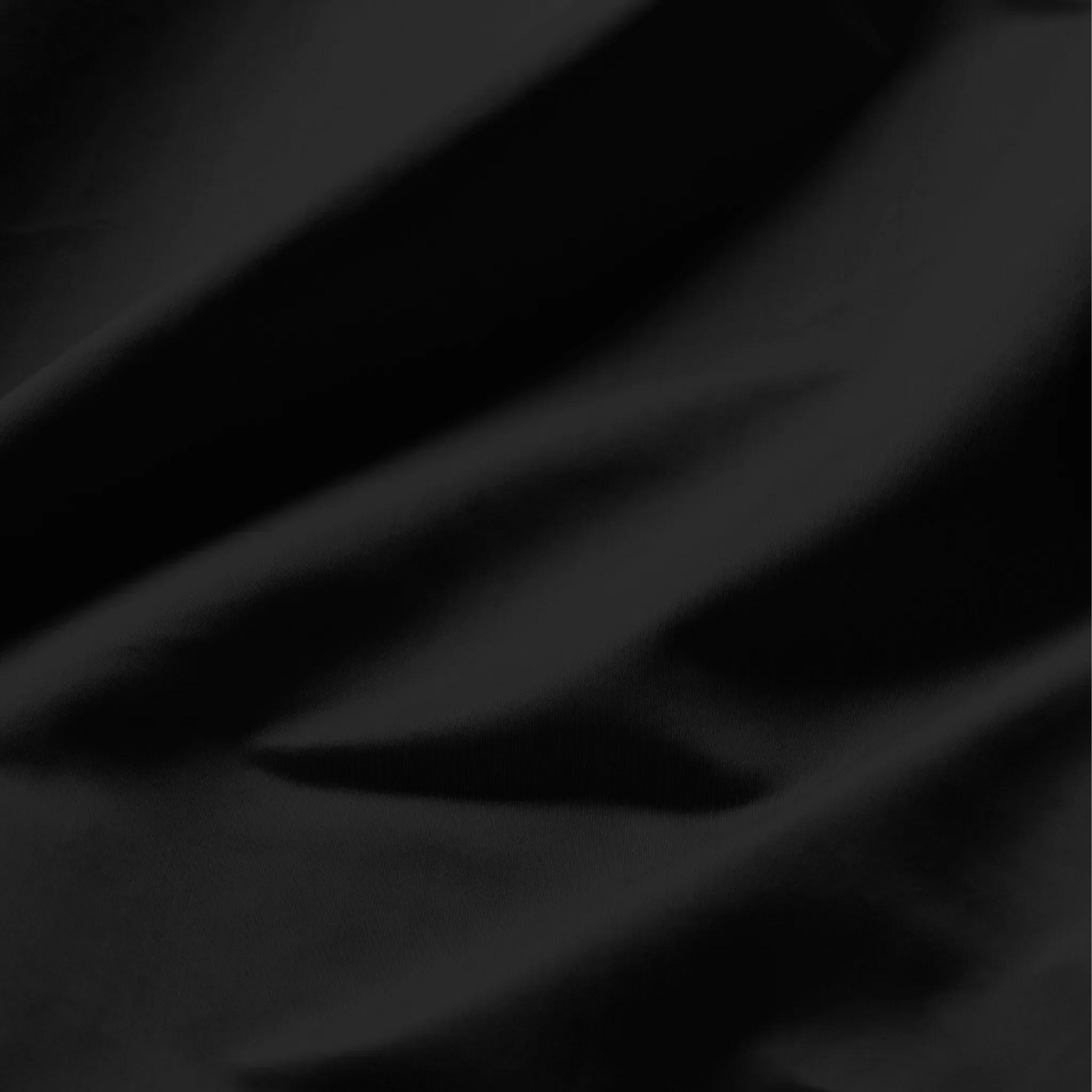 Texture detail of black Egyptian Cotton Sateen 650 Thread Count sheets