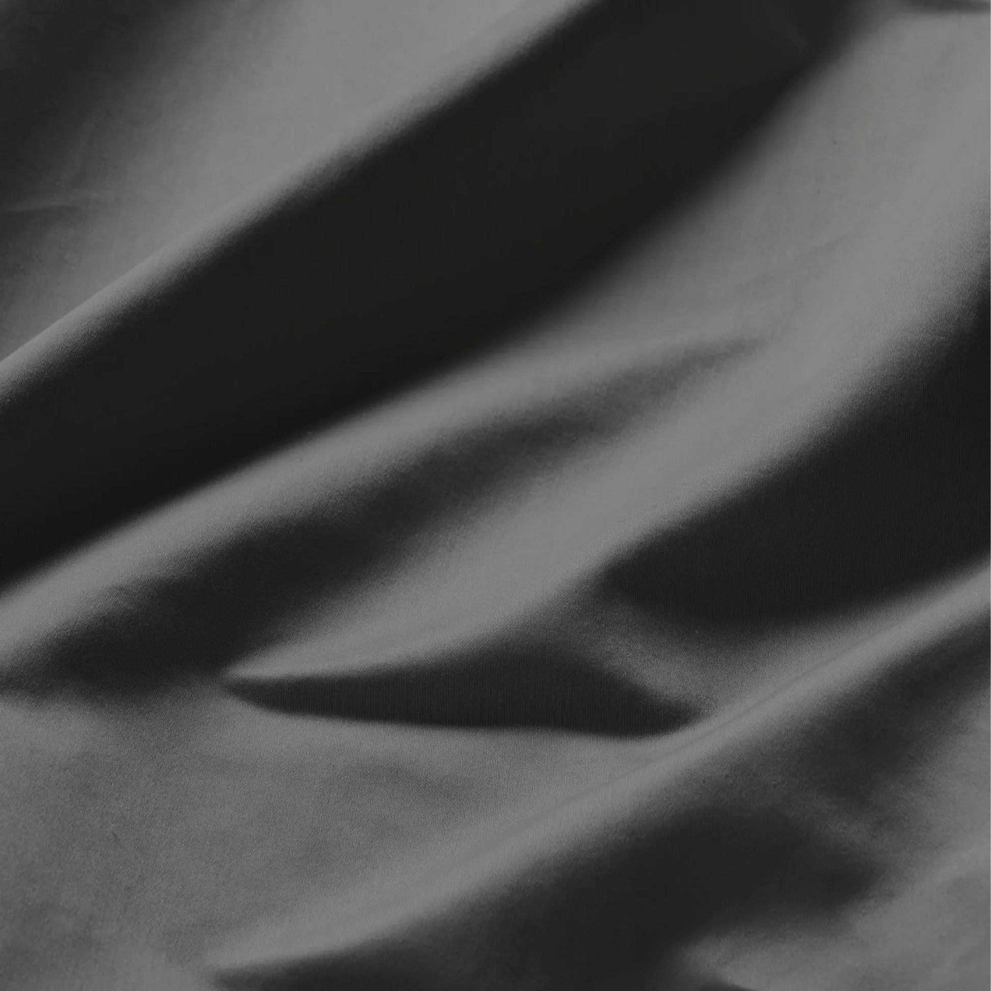 Texture detail of grey Egyptian Cotton Sateen 650 Thread Count sheets