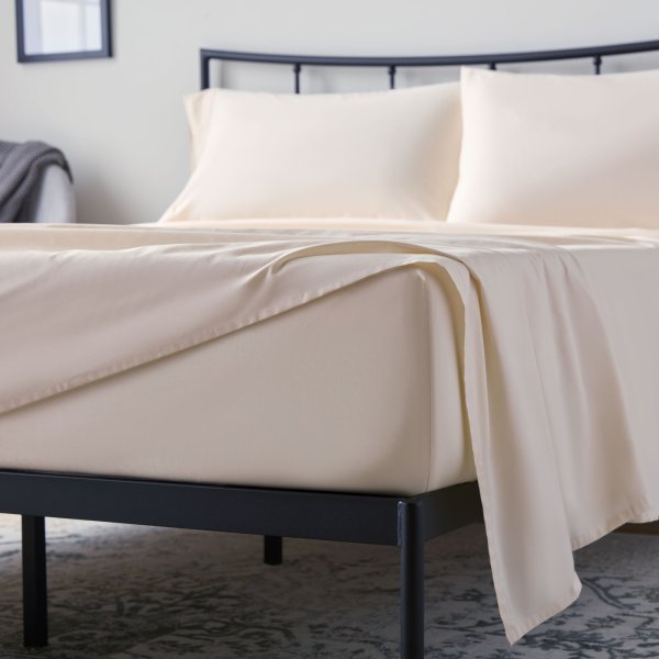 Cream Weekender 200TC Cotton Sheet Set