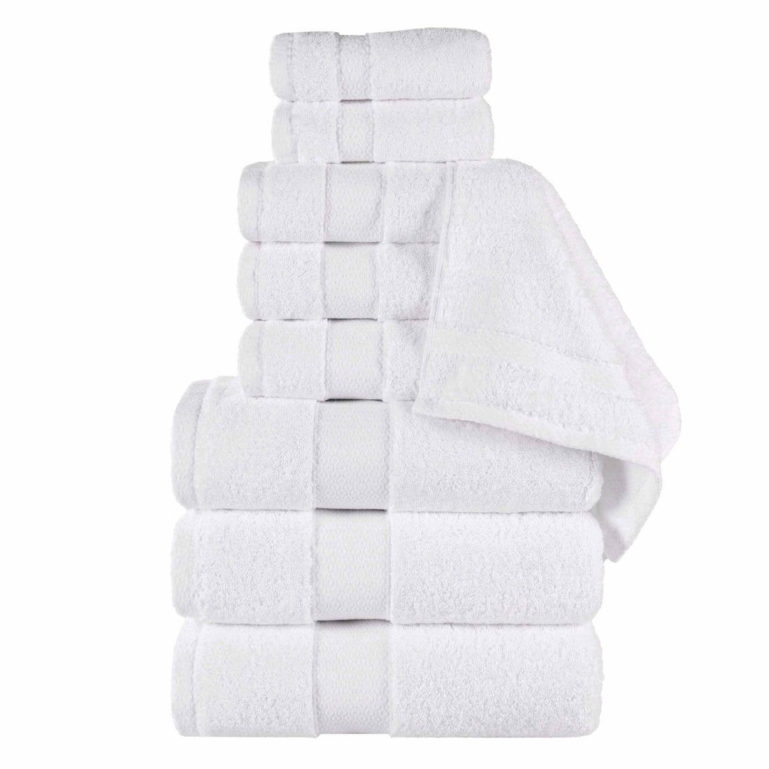 Niles Egyptian Giza Cotton Plush Towel Set 9-Piece