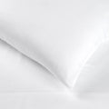 White 700 Thread Count Egyptian Cotton Sateen sheet fabric texture close-up