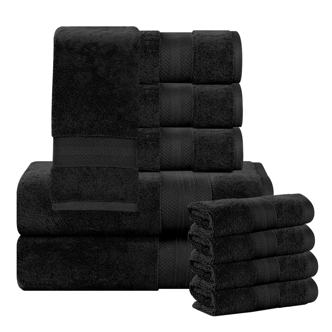 Bath Towel Set Turkish Cotton Plush Heavyweight - Aria