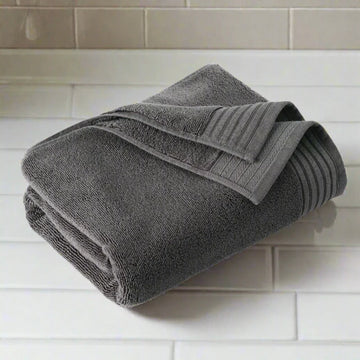 Egyptian Cotton Bath Towel - Dark Grey - beddingbag.com