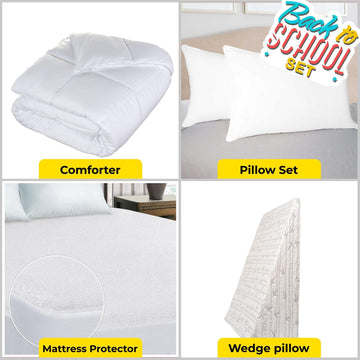 Superior Basics Bedroom Set, Bedding, Full/ Queen, White