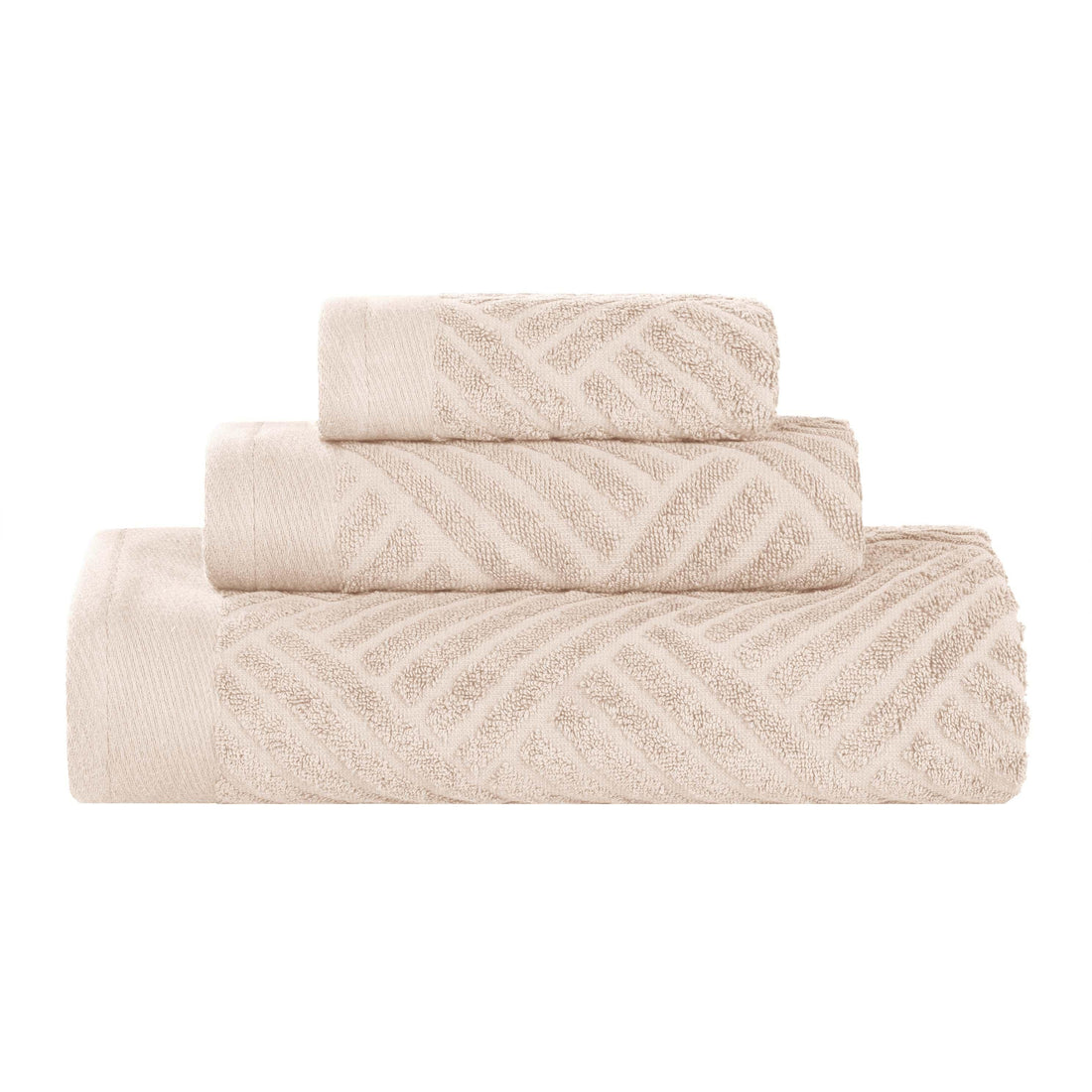Egyptian Cotton Basketweave Towel Set 3 Piece