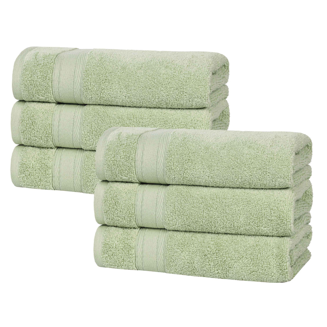 Zero Twist Cotton Hand Towels 6-Piece Belmont Collection