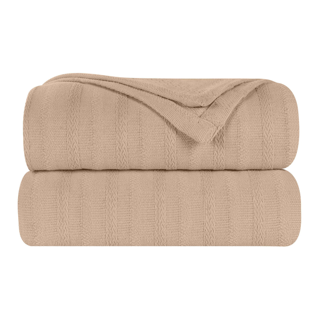 100% Cotton Woven Blanket – Clara Jacquard - All-Season Comfort