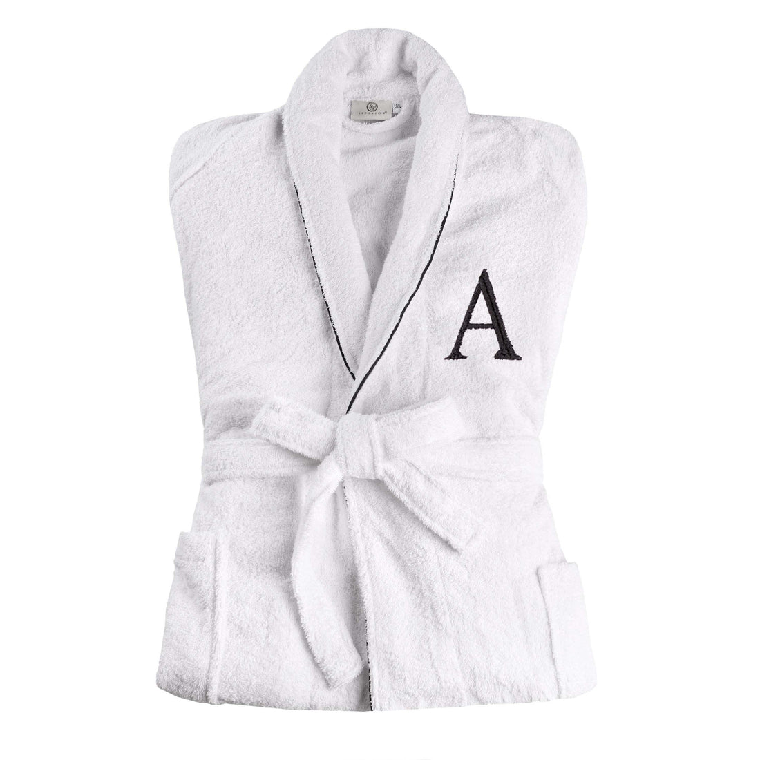 mens egyptian cotton dressing gown Unisex Charcoal Terry Dressing Gown