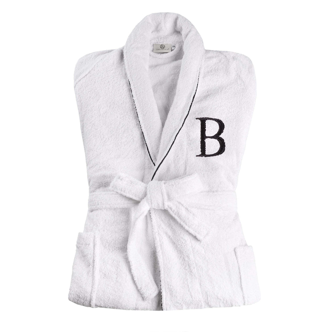 Cotton Embroidered Bathrobe Adults Unisex Bath Robe for Men and Women