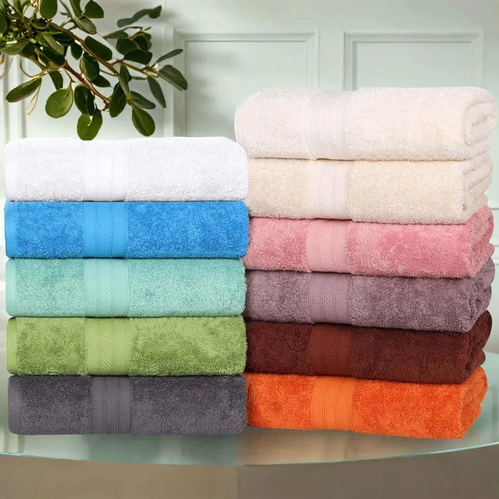 Atlas Cotton Plush Absorbent Heavyweight 6 Piece Towel Set