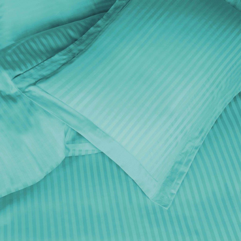 Egyptian Cotton 600 Thread Count Striped Duvet Cover Set