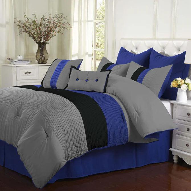 Florence 8-Piece Comforter Set With Shams, Bed Skirt and Pillow