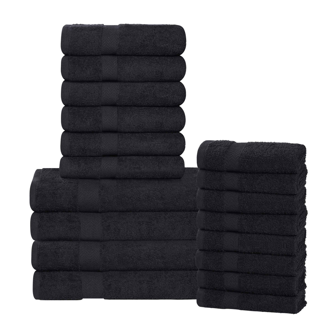 Highly Absorbent Eco-Friendly Soft Cotton 18 Piece Towel Set