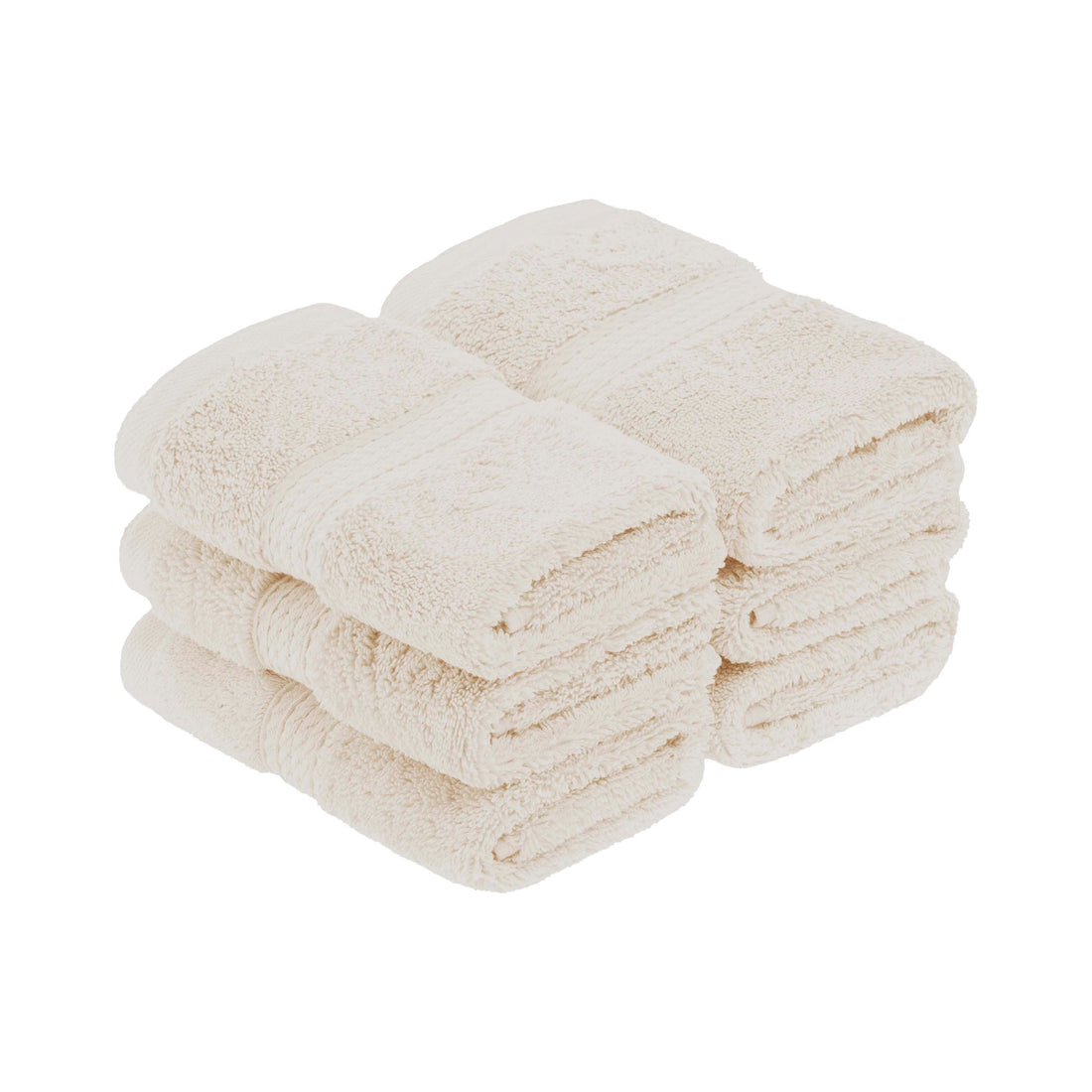 Egyptian Cotton Face Towel Set of 6 by Madison
