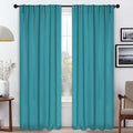 Blackout Window Curtains Solid Room Darkening Back Tab Set of 2 for USA homes