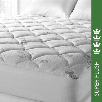 Spa Luxe® TENCEL® Blend Cool Touch Plush Mattress Pad