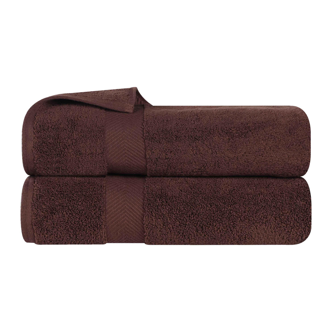 Zero Twist Cotton Ultra-Soft Absorbent Bath Towel Set of 2
