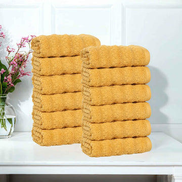 Zero Twist Cotton Face Towel Set 12-Piece - Zuma